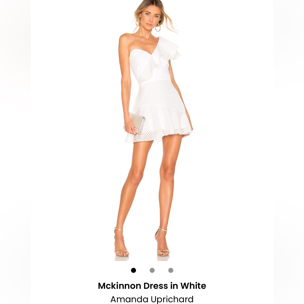 Amanda Uprichardwhite One-Shoulder Dress